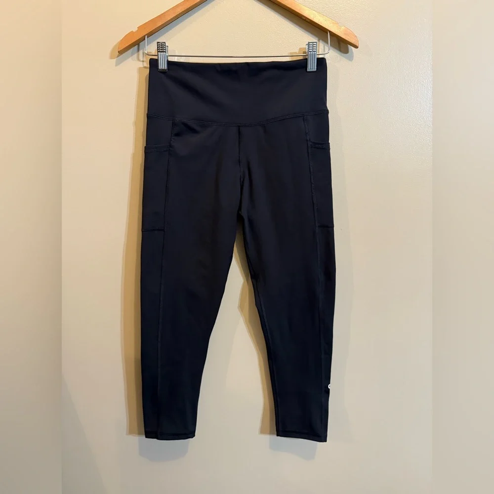 Champion Black High-Rise Leggings with Side Pockets